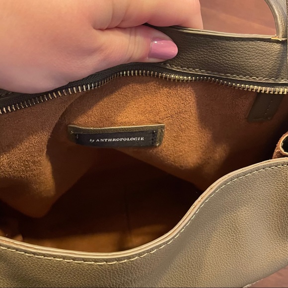 Olive Green Anthropologie Viola Tote - Picture 8 of 12